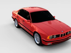 5 series bmw e34 rev 3D Model
