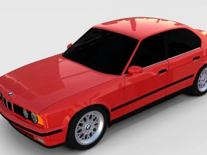 5 series bmw e34 rev 3D Model