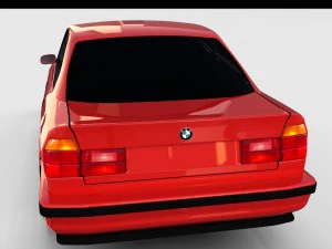5 series bmw e34 rev 3D Model