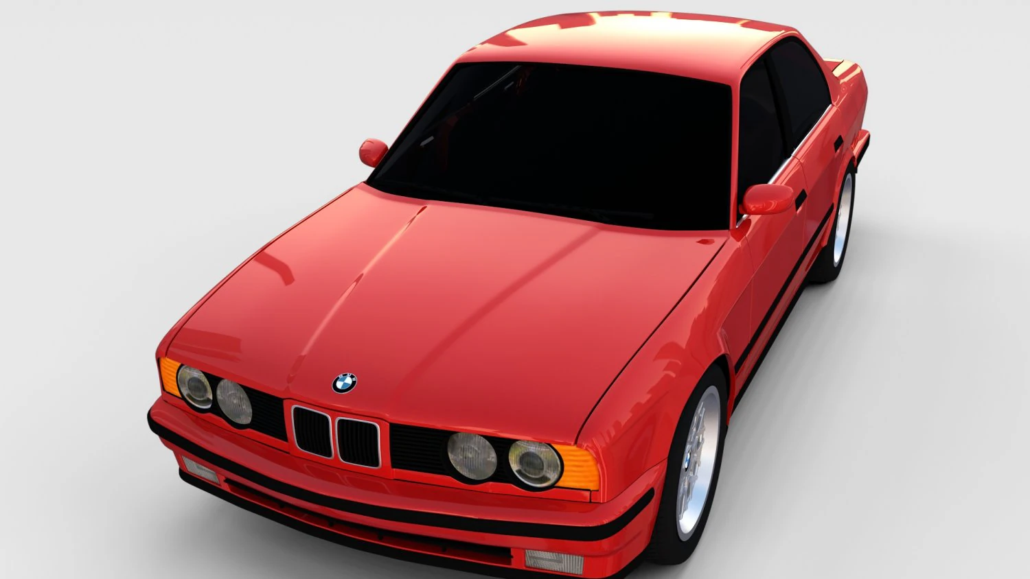 5 series bmw e34 rev 3D Model .c4d .max .obj .3ds .fbx .stl .blend 