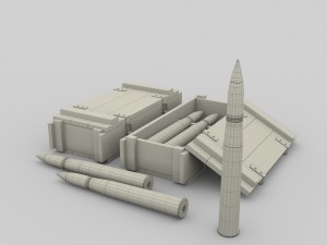 german 88mm shell 3D मॉडल