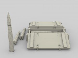 german 88mm shell 3D मॉडल