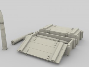 german 88mm shell 3D मॉडल