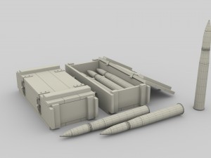 german 88mm shell 3D मॉडल