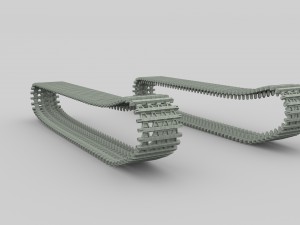 tank tracks 3D Model