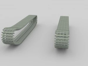 tank tracks 3D Model