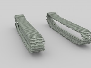 tank tracks 3D Model