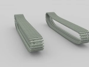 tank tracks 3D Model