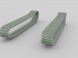 tank tracks 3D Model