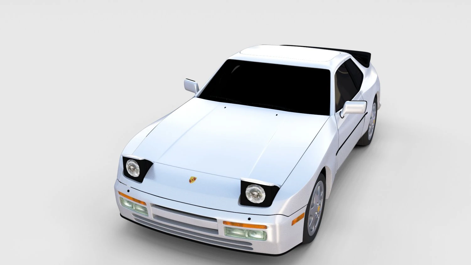 porsche 944 s2 rev 3D Model .c4d .max .obj .3ds .fbx .stl .blend 