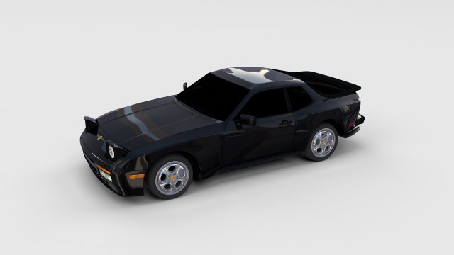 porsche 944 turbo rev Model 3D .c4d .max .obj .3ds .fbx .stl .blend 