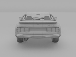 porsche 944 with interior rev Model 3D