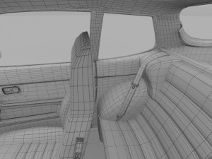 porsche 944 with interior rev Model 3D