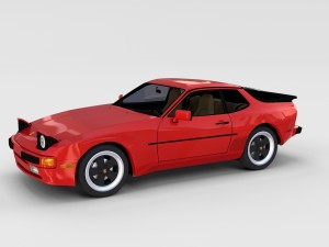 porsche 944 with interior rev Model 3D