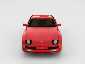 porsche 944 with interior rev Model 3D