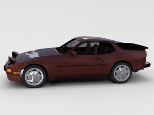 porsche 944s w interior rev 3D 모델