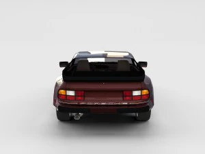 porsche 944s w interior rev 3D Model