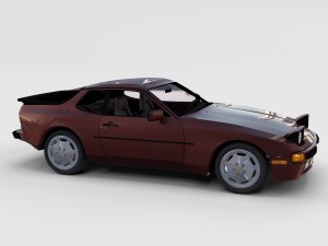 porsche 944s w interior rev 3D 모델