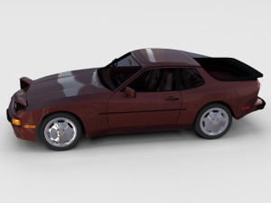 porsche 944s w interior rev 3D 모델