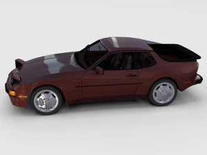 porsche 944s w interior rev 3D Model