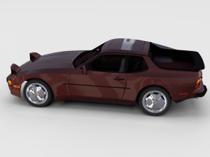 porsche 944s w interior rev 3D 모델