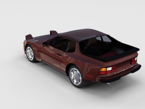 porsche 944s w interior rev 3D 모델