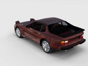porsche 944s w interior rev 3D Model