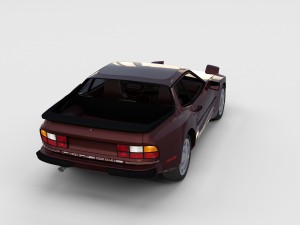 porsche 944s w interior rev 3D 모델