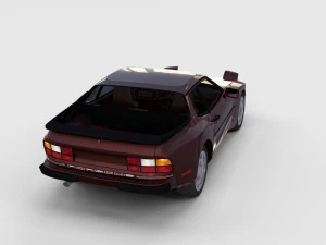 porsche 944s w interior rev 3D Model