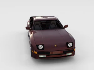 porsche 944s w interior rev 3D Model