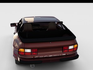 porsche 944s w interior rev 3D 모델