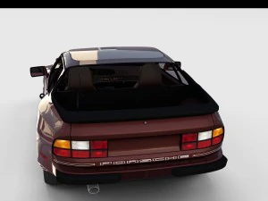 porsche 944s w interior rev 3D Model
