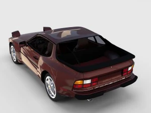porsche 944s w interior rev 3D Model