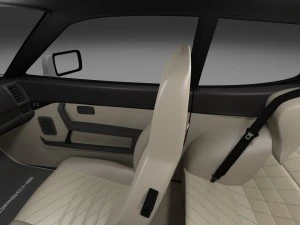 porsche 944 s2 with interior 3D Model