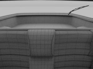 porsche 944 s2 with interior 3D Model