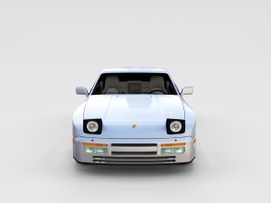 porsche 944 s2 with interior Model 3D