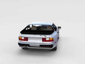 porsche 944 s2 with interior Model 3D