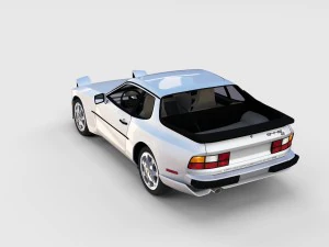 porsche 944 s2 with interior 3D Model