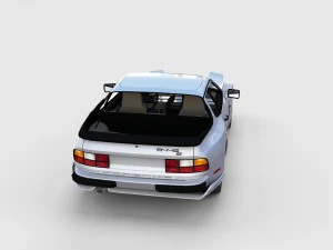 porsche 944 s2 with interior 3D Model