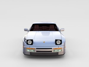 porsche 944 turbo s with interior rev Model 3D