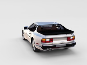 porsche 944 turbo s with interior rev Model 3D