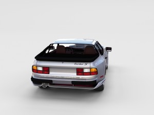 porsche 944 turbo s with interior rev Model 3D