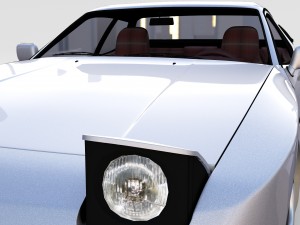 porsche 944 turbo s with interior rev Model 3D