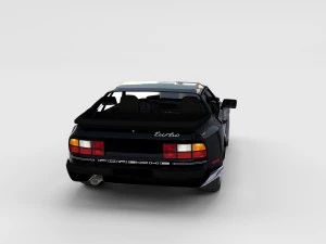 porsche 944 turbo with interior rev 3D Model