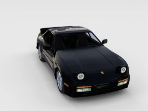 porsche 944 turbo with interior rev 3D Model