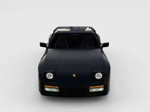 porsche 944 turbo with interior rev 3D Model