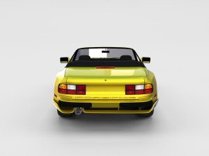 porsche 944 cabriolet w interior top down rev 3D Model