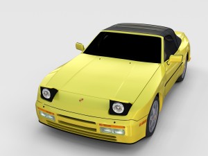 porsche 944 convertible rev Modèle 3D