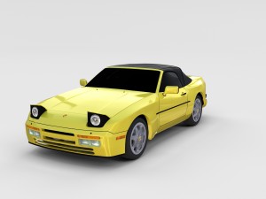 porsche 944 convertible rev 3D 모델