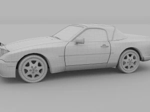 porsche 944 convertible rev 3D Model